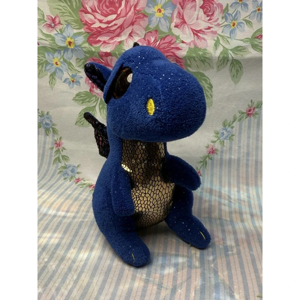 TY Beanie Boo Saffire Blue Dragon 6
